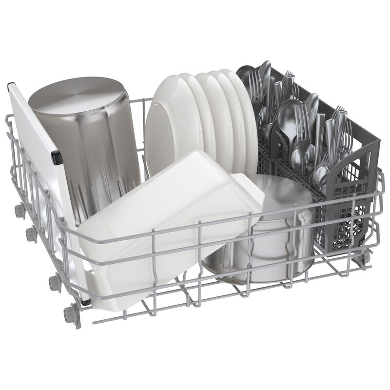 Lave-vaisselle encastrable Bosch série 100, 50 dB, filtration, blanc 24 po,  certifié ENERGY STAR SHEM3AY52N