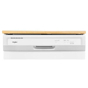Whirlpool 24 in. Front Control Portable Dishwasher with 64 dBa Sound Level & Pocket - White, White, hires
