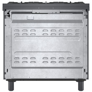 Bosch 800 Series 36 in. 3.7 cu. ft. True European Convection Dual Fuel Range with 6 Sealed Burners - Black Stainless Steel, , hires