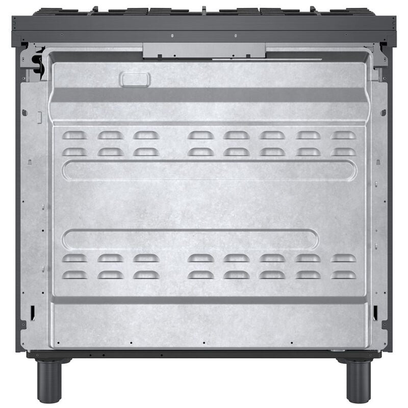 Bosch 800 Series 36 in. 3.7 cu. ft. True European Convection Dual Fuel Range with 6 Sealed Burners - Black Stainless Steel, , hires