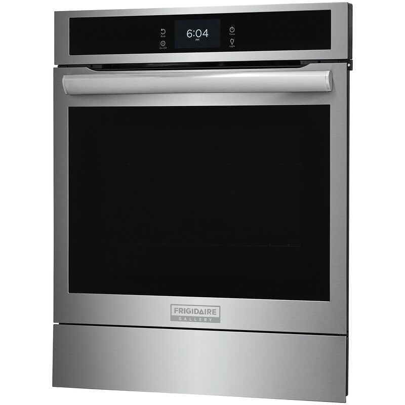 Frigidaire Gallery 24 in. 2.8 cu. ft. Steam Electric Single Wall Oven with True European Convection - Stainless Steel, Stainless Steel, hires