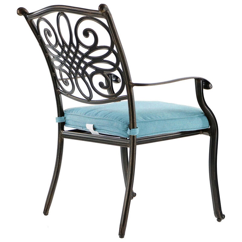 Hanover Traditions 9-Piece Square Dining Set with 8 Stationery Dining Chairs, , hires