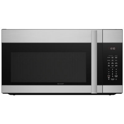 Sharp 30 in. 1.7 cu. ft. Over-the-Range Microwave with 11 Power Levels, 300 CFM & Sensor Cooking Controls - Stainless Steel | SMO1754JS