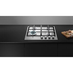 Fisher & Paykel Series 7 24 in. 4-Burner Natural Gas Cooktop with Simmer Burner & Power Burner - Stainless Steel, , hires