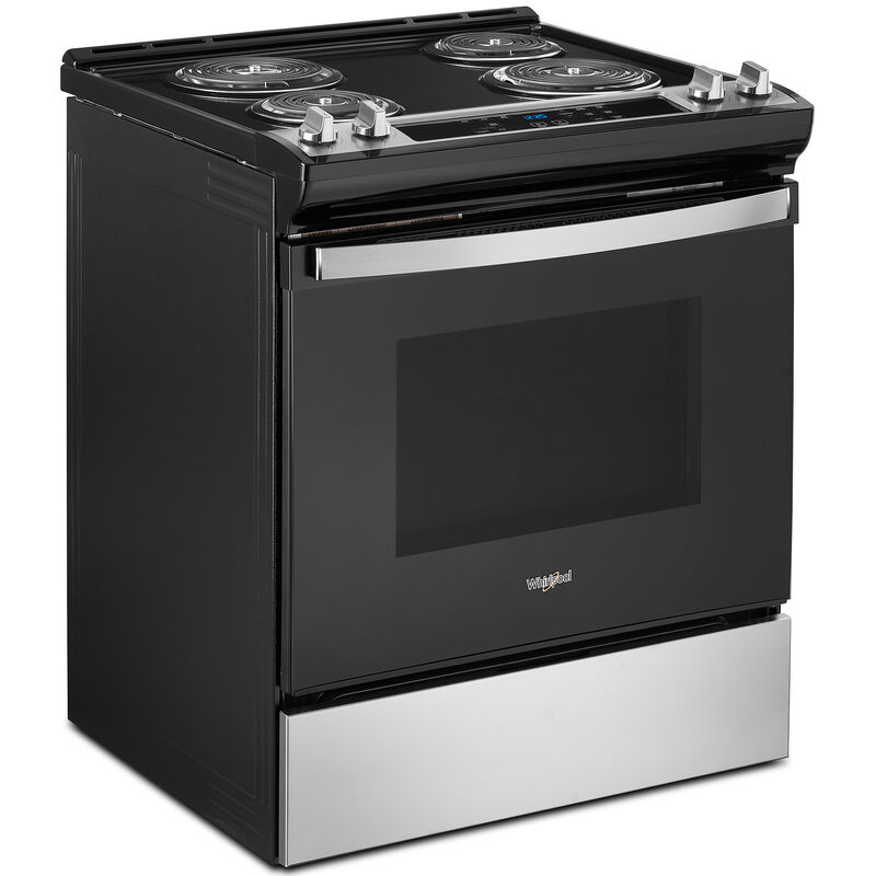 Whirlpool 30 in. 4.8 cu. ft. Electric Range with Coil Burners - Stainless Steel, Stainless Steel, hires