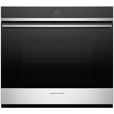 Fisher & Paykel Series 9 30 in. 4.1 cu. ft. Electric Smart Wall Oven with Standard Convection & Self Clean - Stainless Steel | OB30SDPTX1
