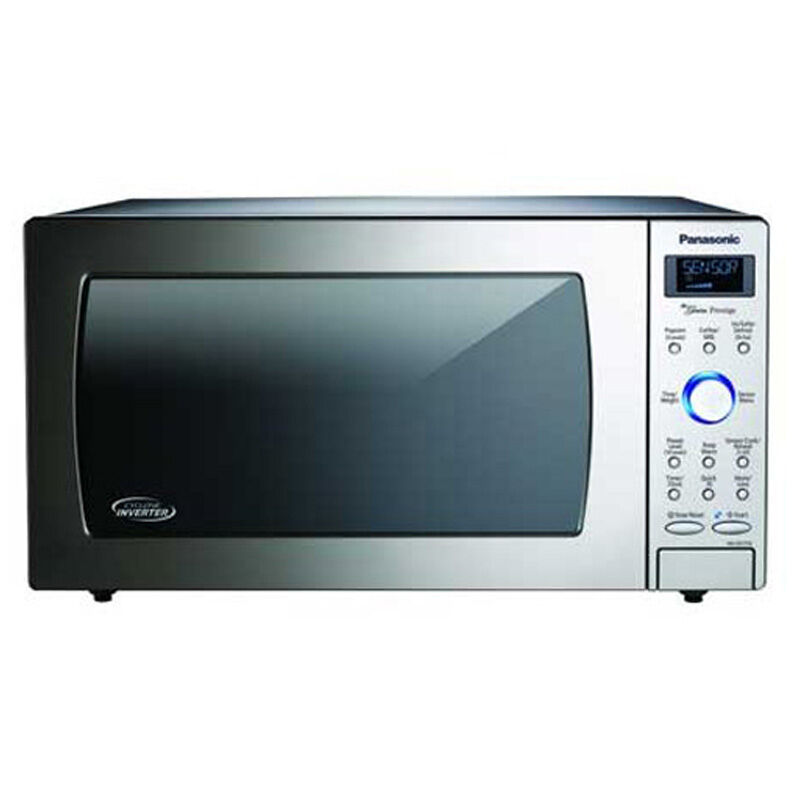 Panasonic 22 1.6 Cu. Ft. Countertop Microwave with 10 Power Levels u0026  Sensor Cooking Controls - Stainless Steel | P.C. Richard u0026 Son