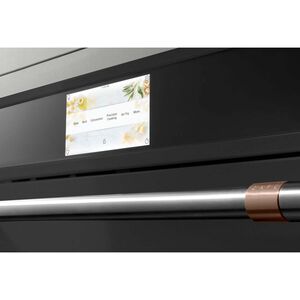 Cafe Professional Series 30 in. 10 cu. ft. Smart Top Control Electric Double Wall Oven with True European Convection - Matte Black, Matte Black, hires