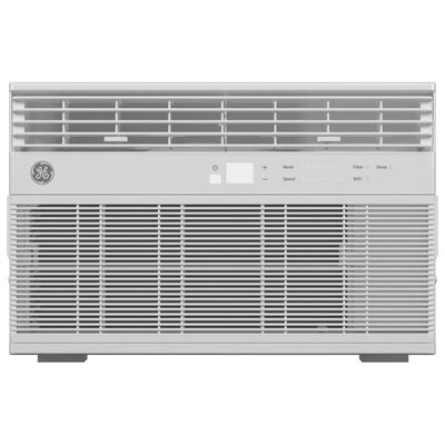 GE 8,000 BTU Smart Window Air Conditioner with 3 Fan Speeds & Remote Control - White | AWCS08WWF