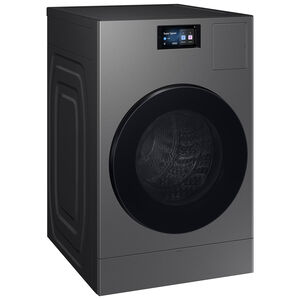 Samsung Bespoke 27 in. 5.3 cu. ft. Smart Electric Front Load AI All-in-one Combo with Sanitize and Steam Cycle - Dark Steel, Dark Steel, hires