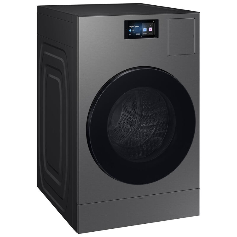 Samsung Bespoke 27 in. 5.3 cu. ft. Smart Electric Front Load AI All-in-one Combo with Sanitize and Steam Cycle - Dark Steel, Dark Steel, hires