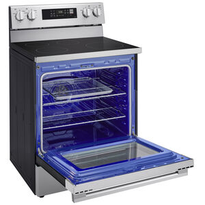 LG 30 in. 6.3 cu. ft. Smart Air-Fry True European Convection Electric Range with 4 Induction Burners - Stainless Steel, , hires