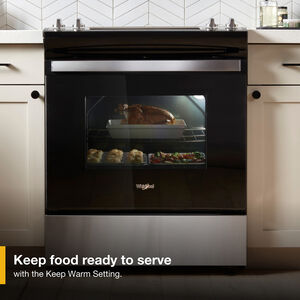 Whirlpool 30 in. 4.8 cu. ft. Electric Range with Coil Burners - Stainless Steel, Stainless Steel, hires