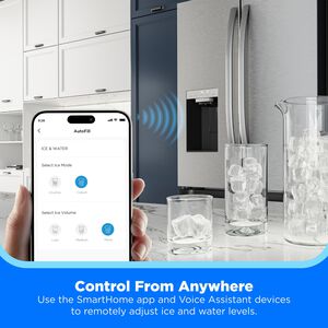 Midea 36 in. 29.3 cu. ft. Smart Garage-Ready French Door Refrigerator with One Touch Auto Fill Water Dispenser - Stainless Steel, , hires