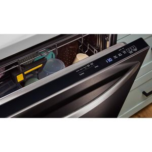 Whirlpool 24 in. Top Control Dishwasher with 47 dBA Sound Level, 3rd Rack & Auto Open Air Dry - Fingerprint Resistant Black Stainless, , hires