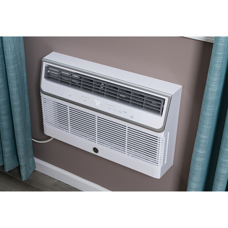 GE 12,000 BTU 110V Smart Energy Star Though-the-Wall Air Conditioner with 3  Fan Speeds, Sleep Mode & Remote Control - White