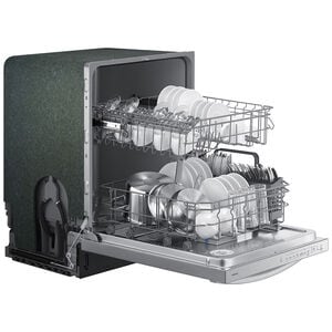 Samsung 24 in. Top Control Dishwasher with 53 dBa Sound Level - Stainless Steel, , hires
