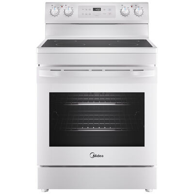 Midea 30 in. 6.3 cu. ft. Electric Range with Radiant Burners - White | MER30S2AWW