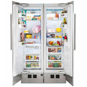 Viking 7 Series 24 in. 12.3 cu. ft. Built-In Upright Freezer with Ice Maker, Adjustable Shelves & Digital Control - Custom Panel Ready, , hires