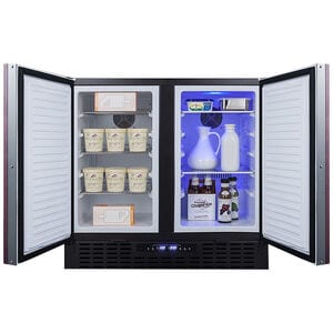 Summit 36 in. 5.8 cu. ft. Side by Side Undercounter Refrigerator - Custom Panel Ready, , hires