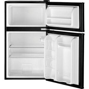 GE 19 in. 3.1 cu. ft. Mini Fridge with Top Freezer - Black, Black, hires