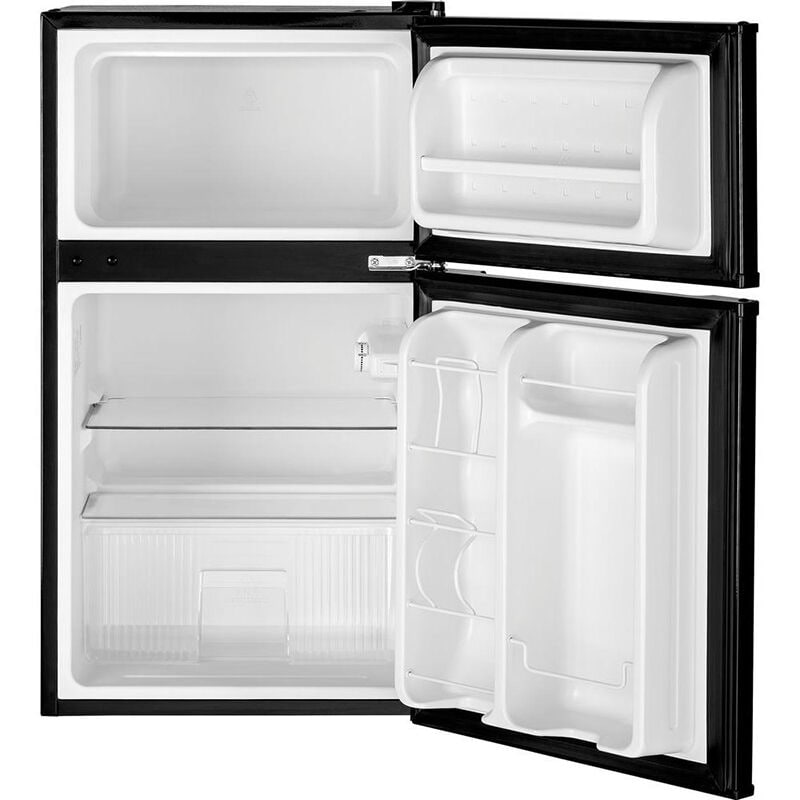 GE 19 in. 3.1 cu. ft. Mini Fridge with Top Freezer - Black, Black, hires