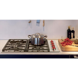 Wolf Professional Series 30 in. 4-Burner Natural Gas Cooktop with Simmer Burner & Power Burner- Stainless Steel, , hires