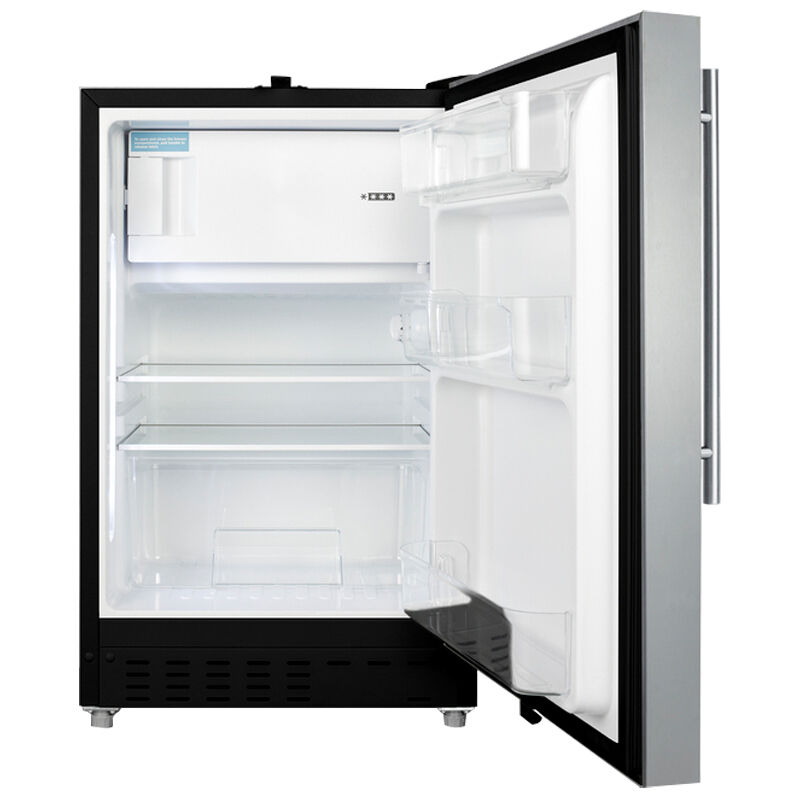 Summit 21 in. 2.6 cu. ft. Undercounter Refrigerator - Stainless Steel, , hires