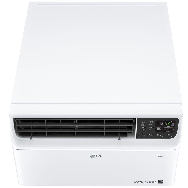 LG 6,000 BTU 115V Smart Energy Star Window Air Conditioner with Dual Inverter, 3 Fan Speeds, Sleep Mode & Remote Control - White, , hires