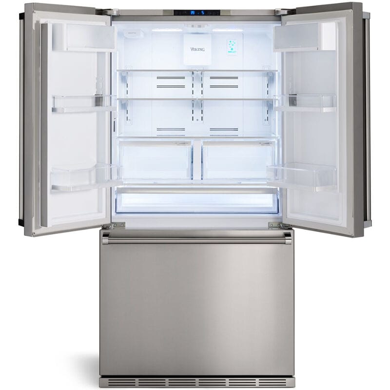 Viking 3 Series 36 in. 19.9 cu. ft. Counter Depth French Door Refrigerator with Internal Water Dispenser - Stainless Steel, , hires