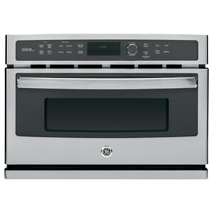 GE Profile Series 27" 1.7 Cu. Ft. Electric Wall Oven with True European Convection & Self Clean - Stainless Steel, Stainless Steel, hires