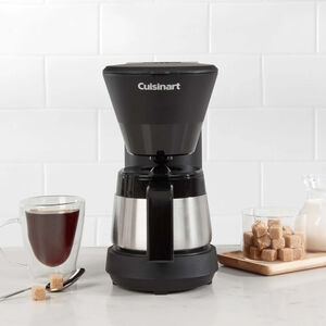 Cuisinart 5-Cup Coffee Maker with Stainless Steel Carafe - Black, , hires
