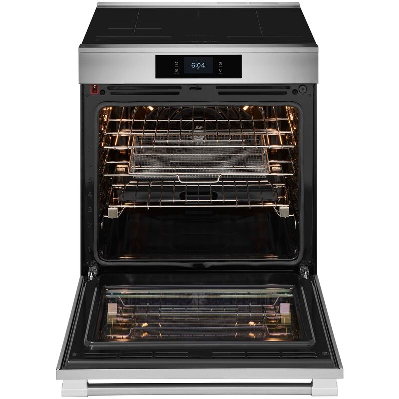 Frigidaire Professional 30 in. 6.2 cu. ft. Smart Air-Fry True European Convection Steam Oven Electric Range with 5 Induction Burners - Stainless Steel, , hires
