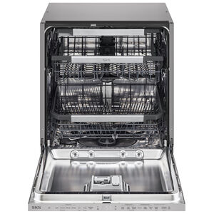 SKS 24 in. Top Control Flush-Mount Smart Dishwasher with 44 dBa Sound Level & 3rd-Rack - Custom Panel Ready, , hires