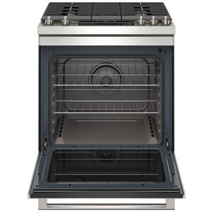Maytag 30 in. 5.8 cu. ft. Air Fry Convection Oven Slide-In Natural Gas Range with 5 Sealed Burners - Fingerprint Resistant Stainless Steel, , hires
