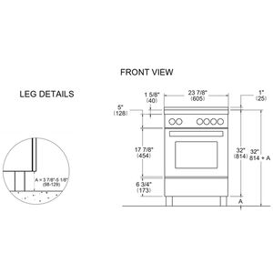 Bertazzoni Master Series 24 in. 2.5 cu. ft. Standard Convection Gas Range with 4 Sealed Burners - Stainless Steel, , hires