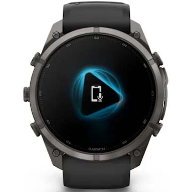 Garmin fenix 9 Pro 51 mm, AMOLED Smart Watch - Carbon Gray DLC Titanium with Black/Pebble Gray Silicone Band, , hires