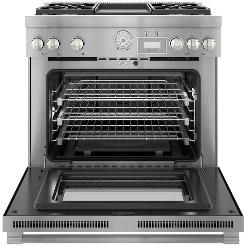 Thermador Pro Grand Professional Series 36 in. 5.7 cu. ft. Smart Convection Oven Freestanding Gas Range with 4 Sealed Burners & Griddle - Stainless Steel, , hires