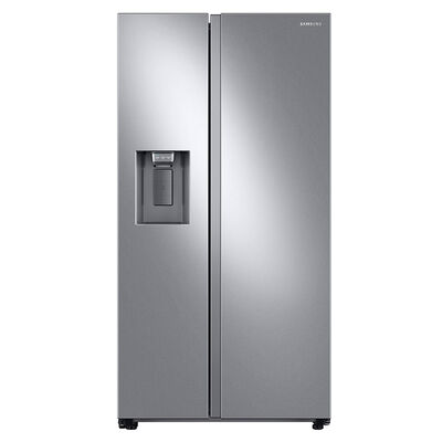 Samsung 36 in. 22.0 cu. ft. Smart Counter Depth Side-by-Side Refrigerator with Ice & Water Dispenser - Stainless Steel | RS22T5201SR