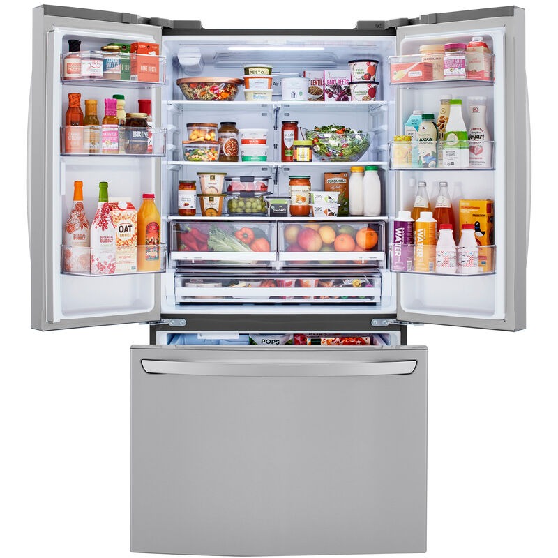 LG 36 in. 23.0 cu. ft. Counter Depth French Door Refrigerator with Ice Maker - PrintProof Stainless Steel, , hires