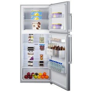 Summit 28 in. 13.6 cu. ft. Counter Depth Top Freezer Refrigerator - Stainless Steel, , hires