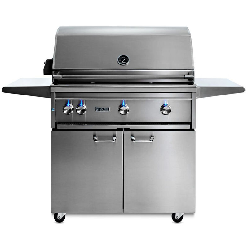 Lynx Professional 36 in. 3-Burner Liquid Propane Gas Grill with Rotisserie & Smoker Box - Stainless Steel, , hires