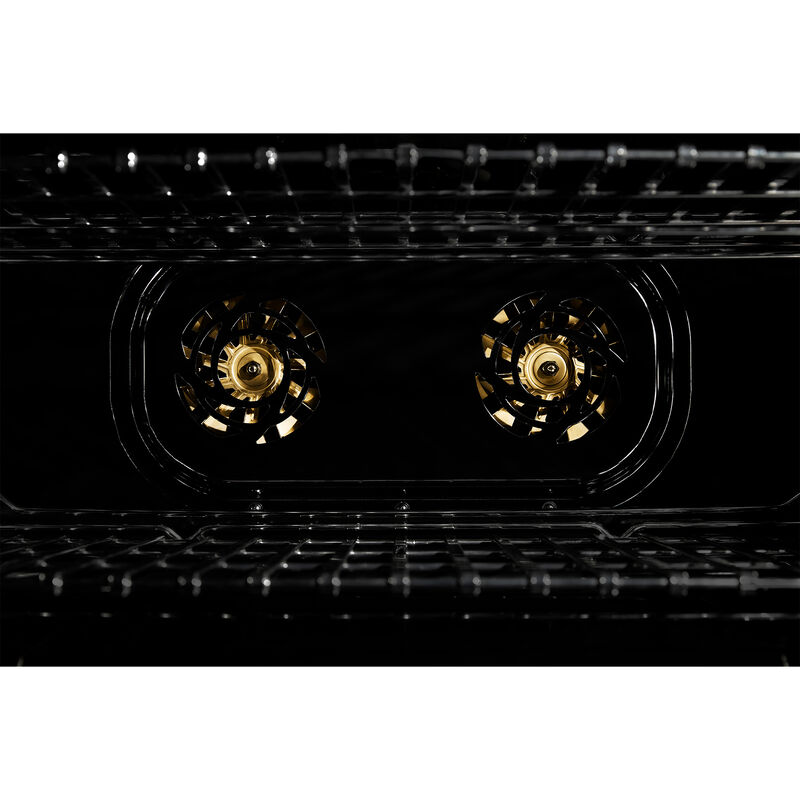 JennAir Noir Series 30 in. 4.1 cu. ft. Smart True European Convection Gas Range with 4 Sealed Burners - Stainless Steel, , hires