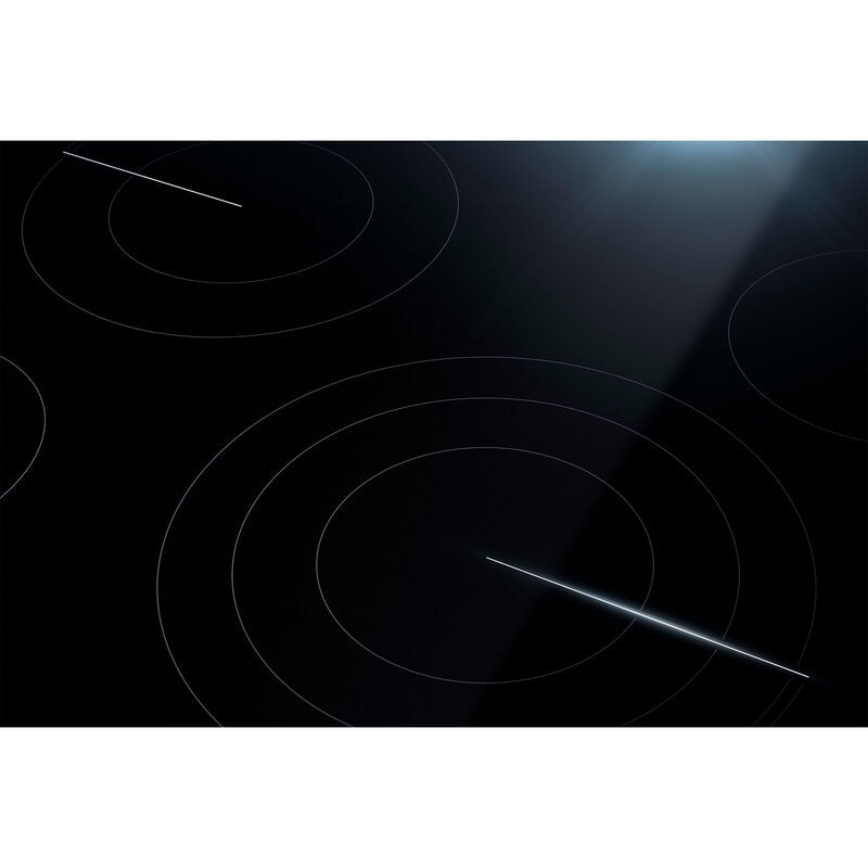 JennAir Oblivian Glass 30 in. 4-Burner Electric Cooktop with Simmer Burner & Power Burner - Stainless Steel, , hires