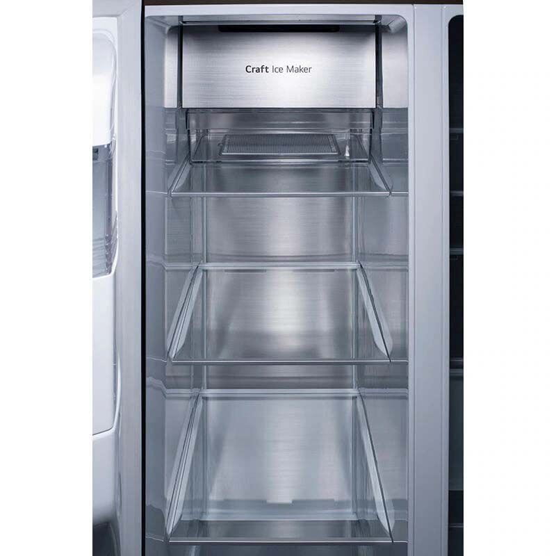 LG InstaView36 in. 27.1 cu. ft. Smart Side by Side Refrigerator with Ice & Water Dispenser - PrintProof Stainless Steel, PrintProof Stainless Steel, hires