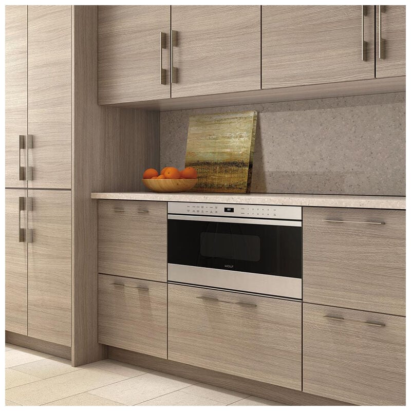 Wolf 30 in. 1.2 cu. ft. 950W Drawer Microwave with Sensor Cooking - Stainless Steel, , hires