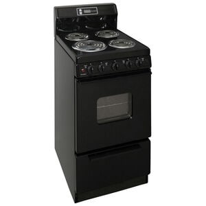 Premier 20 in. 2.4 cu. ft. Electric Range with Coil Burners - Black, , hires