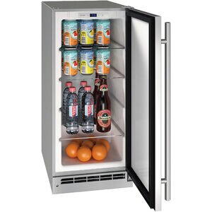 U-Line Outdoor Collection 15 in. 3.1 cu. ft. Outdoor Undercounter Refrigerator - Stainless Steel, , hires