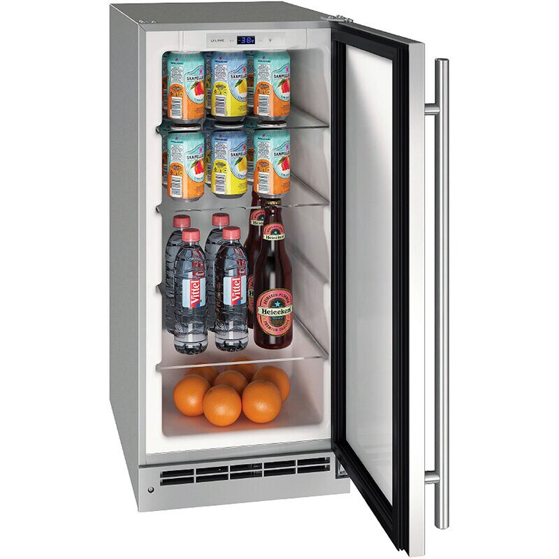 U-Line Outdoor Collection 15 in. 3.1 cu. ft. Outdoor Undercounter Refrigerator - Stainless Steel, , hires