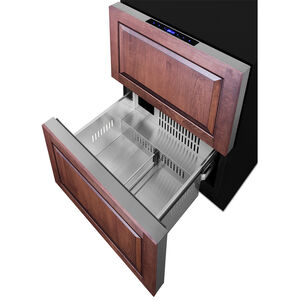 Summit 24 in. 3.3 cu. ft. Outdoor Refrigerator Drawer - Stainless Steel/Panel Ready, , hires